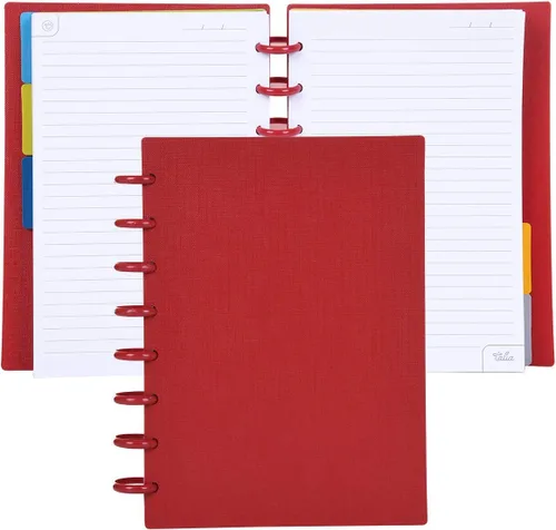 Vista 124 de Talia - Cuadernos de notas con tapas, planificador, personalizables, (Rosa de los 90, Junior (5.5 pulgadas x 8.5 pulgadas))
