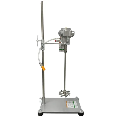 Vista 2 de COSMOSTAR 1/8 HP Agitador neumático portátil mezclador de tambor de elevación manual de 3 galones Máquina mezcladora de pintura de recubrimiento