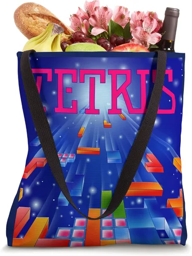 Vista 4 de Tetris 1989 Cover Art Tote Bag