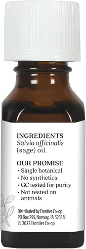 Vista 3 de AURA CACIA Aceite esencial de salvia, 0.5 FZ