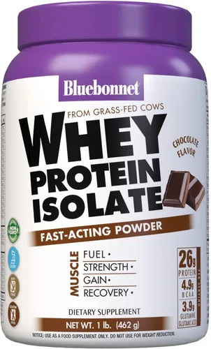 Vista 13 de Bluebonnet Nutrición 100% Natural Proteína WHEY Isolate Powder, 743715015654, 1, 1 Kosher