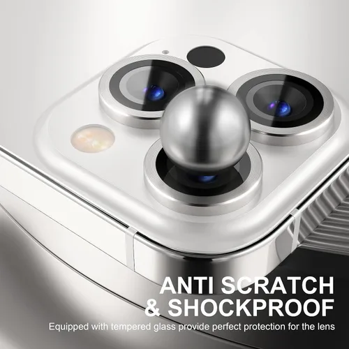 Vista 31 de Choiche Compatible para iPhone 16 Pro/iPhone 16 Pro Max Protector de Lente de Cámara, Vidrio Templado 9H Protector de Pantalla de Cubierta de Cámara