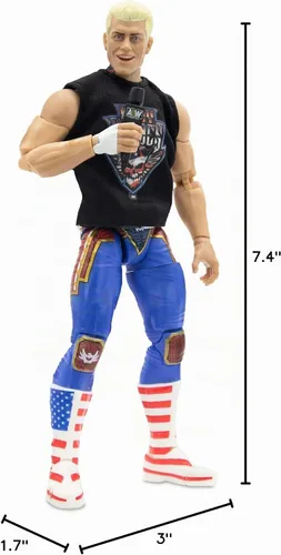 Vista 8 de AEW Cody Rhodes UNRIVALED Supreme - Figura de Cody Rhodes de 6 pulgadas con accesorios