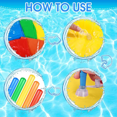 Vista 3 de Palos inflables para piscina de 41.3 pulgadas, fideos de natación de PVC, coloridos fideos inflables para piscina, adultos, flotadores, fideos
