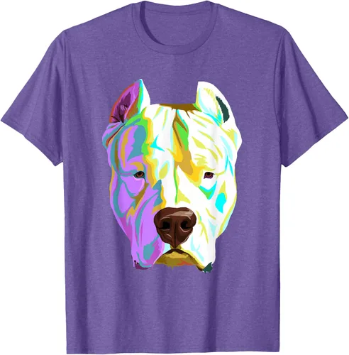 Vista 6 de Colorida camiseta Dogo Argentino, Negro, S