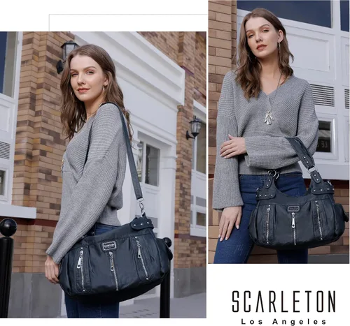 Vista 2 de Scarleton Bolso de mano para mujer, monederos para mujer, bolsos de hombro para mujer, H1292