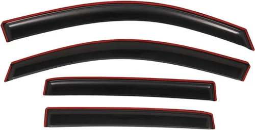Vista 4 de Lightronic - Viseras de ventilación extra duraderas, con clip, para canal interno, para auto, se ajustan a Chevrolet Colorado 2023-2025 y GMC