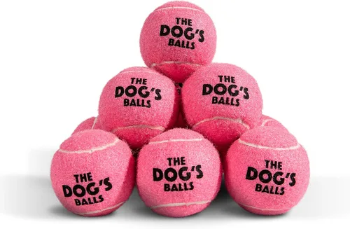 Vista 14 de The Little Dog's Balls - Pelotas de tenis para perros pequeños y cachorros, color azul, paquete de 6, pelotas de fieltro no abrasivas, núcleo