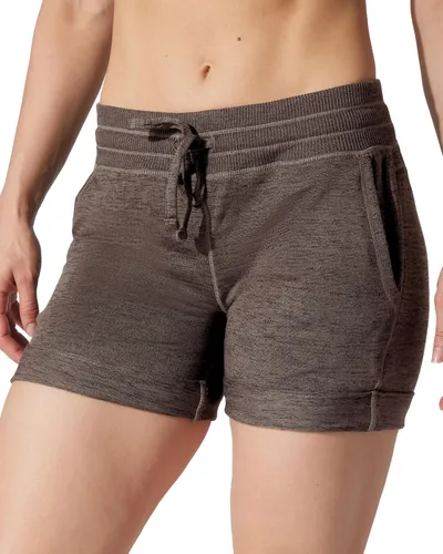 Vista 3 de 90 Degree By Reflex Shorts Suaves de Sudadera para Mujer de Cintura Alta con Cordón Ajustable para Descanso y con Bolsillos