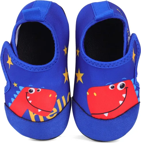 Vista 3 de KAKU NANU Zapatos de agua para niños y niñas, bonitos zapatos de natación de dibujos animados, calcetines de agua ligeros de secado rápido