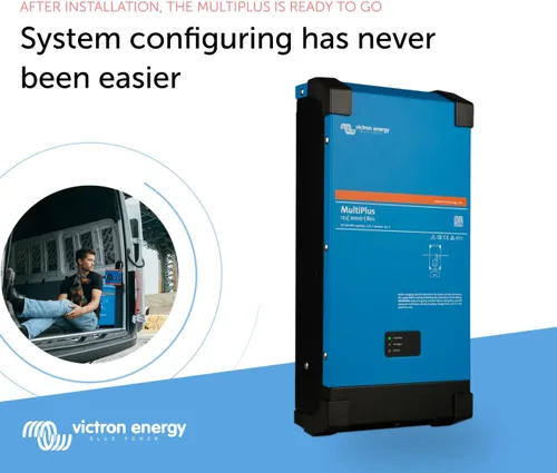 Vista 5 de Victron Energy MultiPlus - Cargador inversor de onda sinusoidal pura para batería de 80 amperios, 2000VA 12 voltios