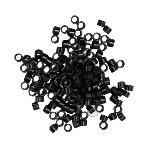 Vista 5 de Anillo de extensión de cabello, 1000 piezas de aluminio con microenlaces, anillos de perlas de tornillo pequeños microenlaces kit de extensiones