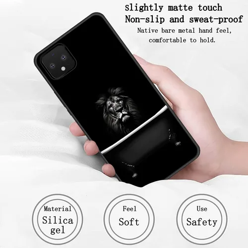 Vista 527 de Funda delgada para Google Pixel 4 XL, funda delgada de silicona de TPU suave a prueba de golpes para Google Pixel 4 XL, astronauta Galaxy