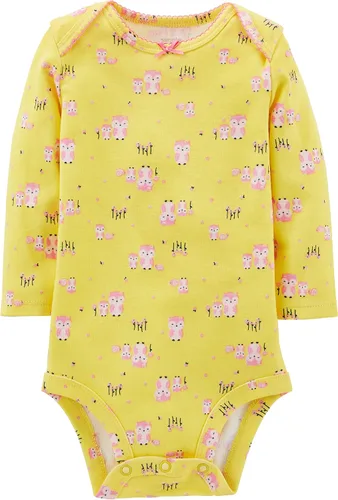 Vista 2 de Simple Joys by Carters Baby Girls Long-Sleeve Bodysuit Pack of 5