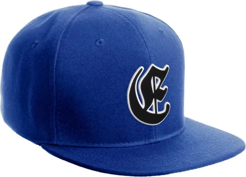 Vista 1706 de Daxton Gorra clásica con visera de billete plano con letras del alfabeto inglés antiguo de la A a la Z