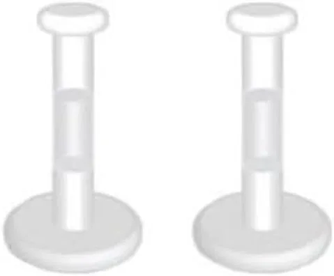 Vista 5 de Pierced Owl - Par (2) – Topes de plástico transparente para piercings, 14 g-16g y 3 mm con parte superior plana, de bioflex. Topes para labios