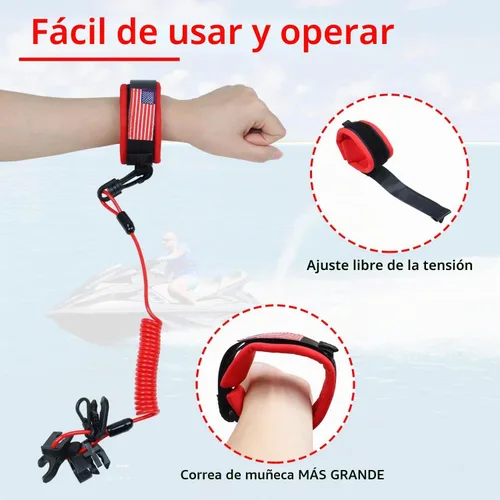 Vista 4 de Cordón universal para llaves de interruptor de barco con correa