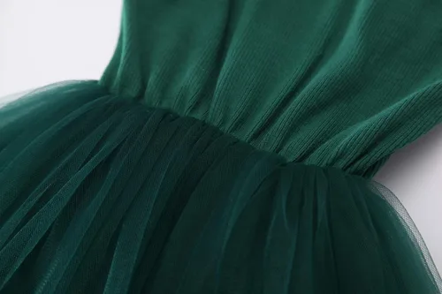 Vista 3 de BTGIXSF - Vestido tipo tutú para niña, vestido sin mangasmanga larga para niña, vestido de verano de tul para niña