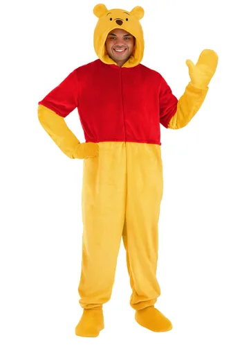 Vista 4 de Disfraz Deluxe de Winnie the Pooh talla plus para adulto de Disney Multicolor