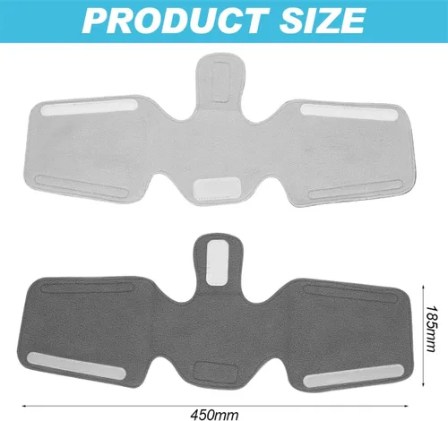 Vista 2 de CPAP - Almohadilla para el cuello, cubierta de correa de forro polar, cubierta de correa de máscara CPAP, universal, reutilizable, para cara completa