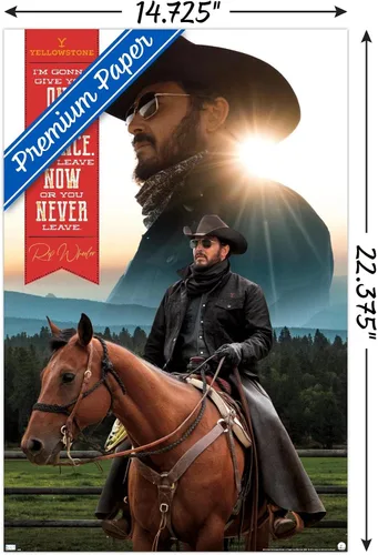 Vista 3 de Trends International Yellowstone - Póster de pared Rip, 14.725 x 22.375 pulgadas, versión premium sin marco