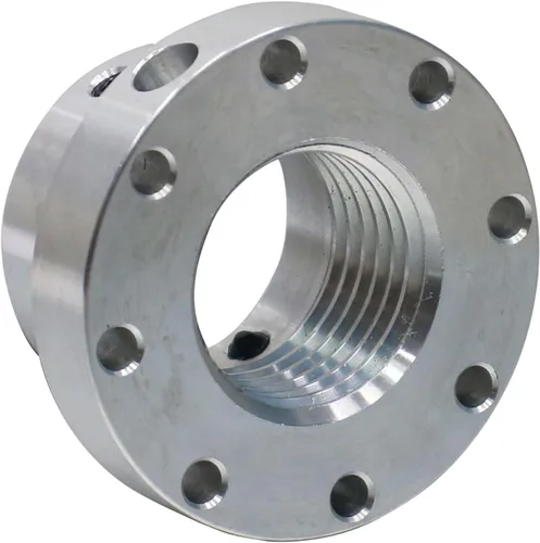 Vista 6 de Placa frontal de torno de 2-1/2 pulgadas, placa frontal de aluminio con tornillo para husillo de 1-1/4 pulgadas x 8TPI