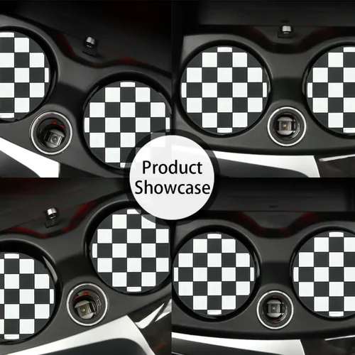Vista 5 de zipelo Paquete de 4 Posavasos para Tazas de Automóvil, Inserto Posavasos para Portavasos de Vehículo de 2.75 Pulgadas, Antideslizante Automotriz