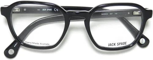 Vista 2 de Jack Spade Barnes Diseñador para hombremujer Lleno Colección Auténtica Forma Clásica Gafas, negro