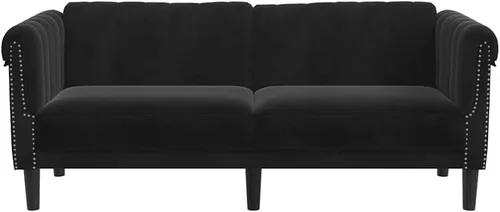 Vista 6 de vidaXL Sofá de 2 plazas, sofá tapizado, sofá biplaza para sala de estar en casa, muebles de sofá, sofá de dos plazas, estilo moderno, terciopelo