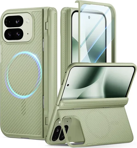Vista 9 de Poetic Revolution Flex - Funda para Google Pixel 10 Pro Fold, [Soporte Plegable][Protección de Bisagra][Compatible con MagSafe], A Prueba de Golpes