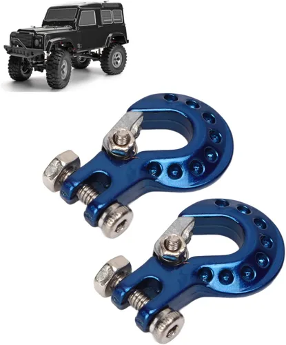Vista 11 de 2 ganchos de remolque de cabrestante RC - Gancho de remolque de aleación de aluminio para escalada de automóvil para camión oruga escala 1/10 SCX10