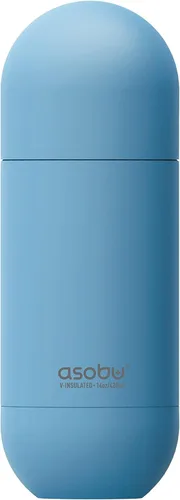 Vista 14 de Asobu Orb - Botella de agua de viaje con aislamiento de doble pared de acero inoxidable, 14 onzas (negro)