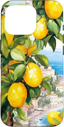 Vista 20 de iPhone 16 Costa de Amalfi con limones de Amalfi del Mar Mediterráneo