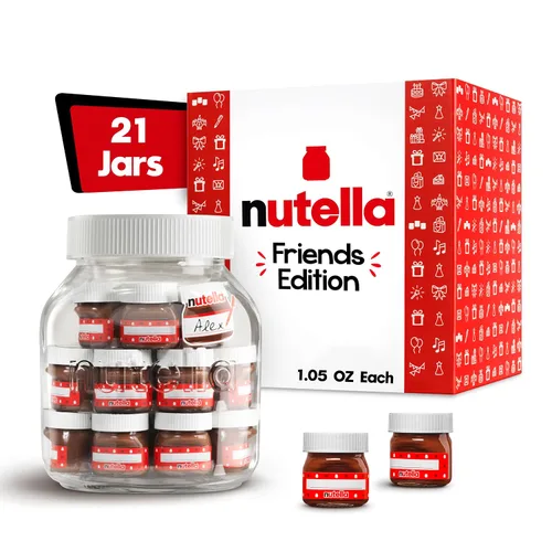Vista 10 de Nutella - Crema de chocolate y avellanas para untar, cobertura perfecta para panqueques, tarro de 35.2 onzas