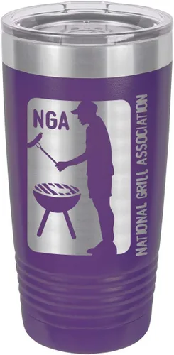 Vista 12 de OnlyGifts - Vaso con pajita para asar a la parrilla con grabado láser (20.1 fl oz)