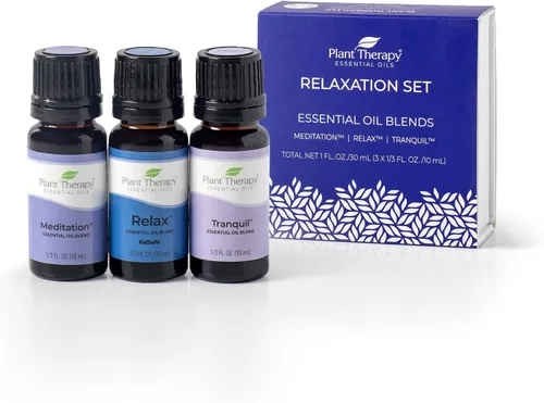Vista 9 de Plant Therapy Set de mezcla de aceites esenciales de relajación 100% puro, sin diluir, aromaterapia calmante, alivio del estrés, sueño reparador