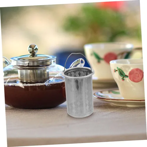 Vista 8 de UPKOCH Filtro de fugas de té, infusor de té, filtro de té, infusor fino, tetera, tamiz de té, cesta infusora de té inoxidable, colador de té