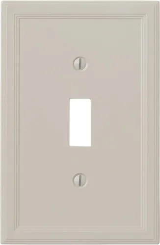 Vista 24 de Cubiertas de interruptor de luz, placas aisladas de pared de palanca única para enchufes eléctricos, placas de interruptor único de 1 banda