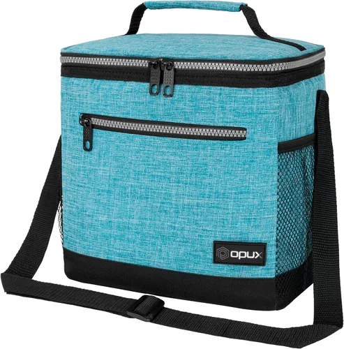 Vista 26 de opux Lonchera térmica para hombres y mujeres, bolsa de almuerzo para el trabajo y la escuela, a prueba de fugas, hielera suave tipo tote