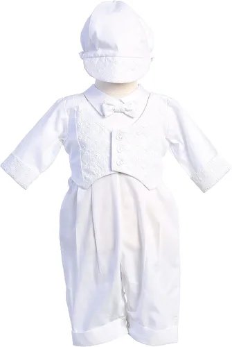Vista 6 de Trajes de bautismo para niños, traje de bautizo, ropa de algodón bautismal - Ropa de bautismo para niño Bebe