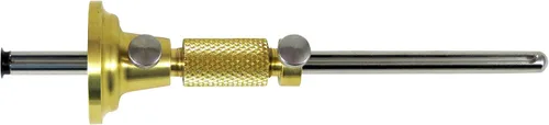 Vista 3 de Sólida rueda de bronce para trabajos en madera. Corta y marca con precisión. Calibre con cabeza ajustable MGB.