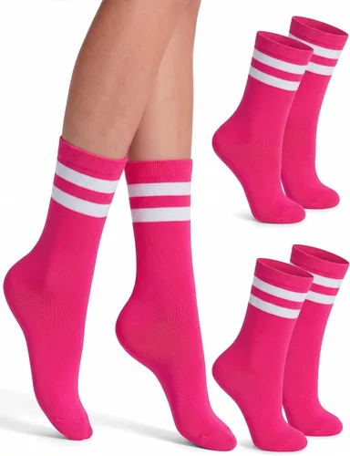 Vista 19 de Syhood Crew Stripe Socks Unisex Athletic Socks