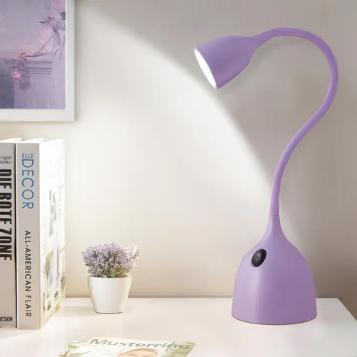 Vista 9 de Lámpara de Escritorio de Cuello de Cisne EJIAXIN 360° Luz de Lectura LED Flexible Lámpara de Escritorio Pequeña para Espacios Pequeños Lámpara