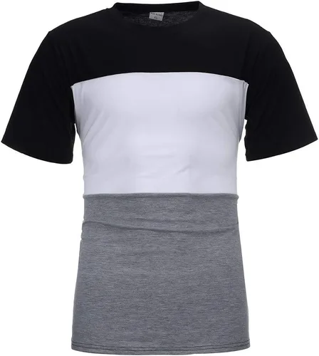 Vista 3 de EELHOE Mens 2 Piece Outfits Summer Lightweight Regular-Fit Graphic Short Sleeve Tees Printed Shorts Breathable Athletic Suit