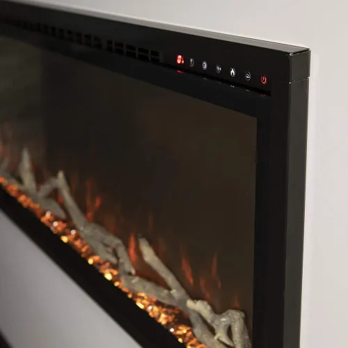Vista 7 de Modern Flames Serie Spectrum Slimline Montaje en pared/Chimenea eléctrica integrada (SPS-50B), 50 pulgadas