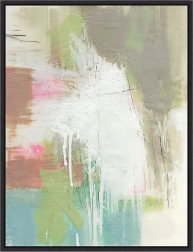 Vista 8 de Amanti Art Framed Canvas Wall Art 24x18 Retro Splash I by Jennifer Goldberger, Framed Wall Art Canvas, Abstract Artwork, Traditional Decor, Medium