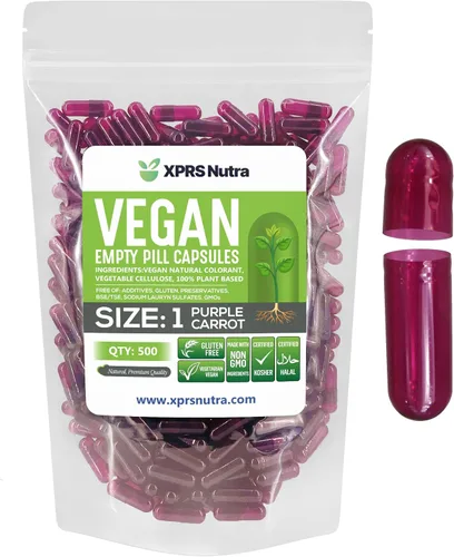 Vista 15 de XPRS Nutra Cápsulas vacías tamaño 1 – 100 cápsulas veganas vacías – Pastillas vegetarianas – Relleno de cápsulas vegetales DIY – Pastillas vegetales