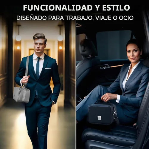 Vista 5 de Umami - Lonchera aislada para mujeres y hombres, lonchera pequeña Gris frío