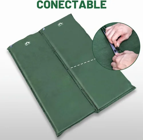 Vista 6 de Night Cat Almohadilla de dormir autoinflable: colchón de camping de espuma viscoelástica individual para senderismo - Cómoda alfombra de camping