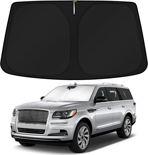 Vista 298 de KUST - Parasol plegable para parabrisas para BMW X1 E84, accesorios 2011 2012 2013 2014 2015, protector de visera de sol ajustable que bloquea